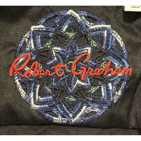 Robert Graham Mens Shirt Textured Design Knowledge Wisdom Truth Black Size Large - Picture 10 of 15